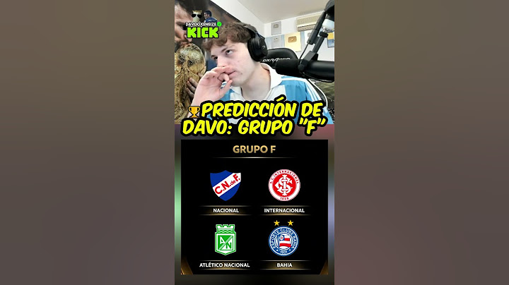 🏆PREDICCIÓN DE DAVO: GRUPO "F" #nacional #internacional #atleticonacional #bahia #copalibertadores