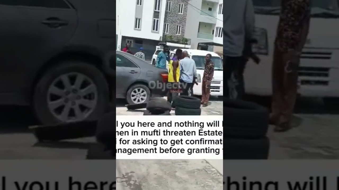 Man in plainclothes threatens Lekki estate guard in viral confrontation