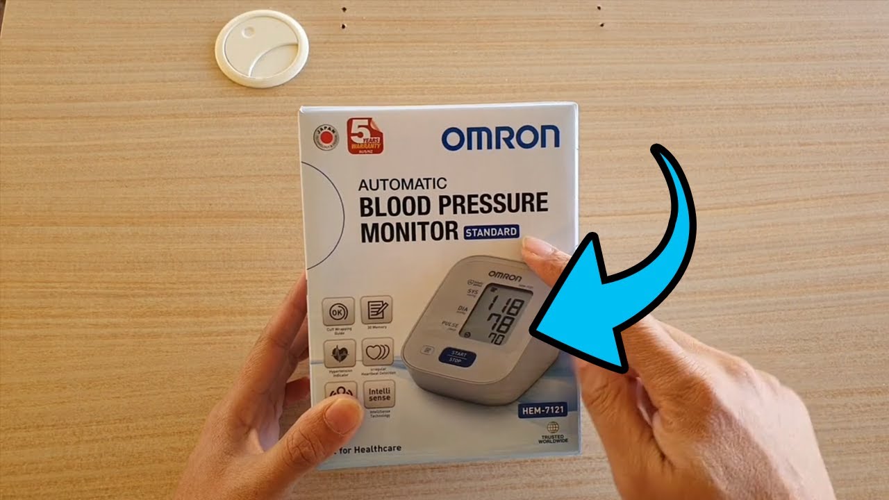 Unboxing OMRON Blood Pressure Monitor HEM-7121 - YouTube