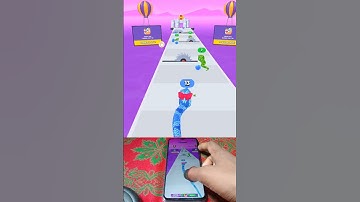 Snake Run Race 3D Level 20 | Handcam Gameplay | Smooth & Satisfying Snake Racing Adventure