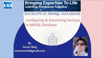 DBI - Configure and Schedule MSSQL Database Backups