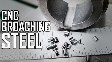 CNC Broaching a Keyway in Steel - With General-Purpose Keyway GCODE