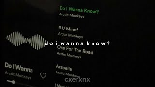 arctic monkeys - do i wanna know? (slowed + reverb)