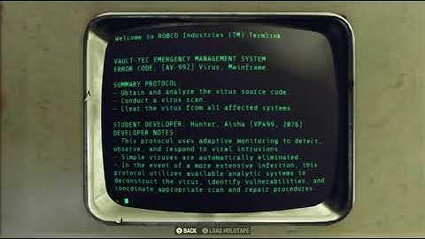 Vault 96 Monitoring Terminal - Fallout 76 Terminal
