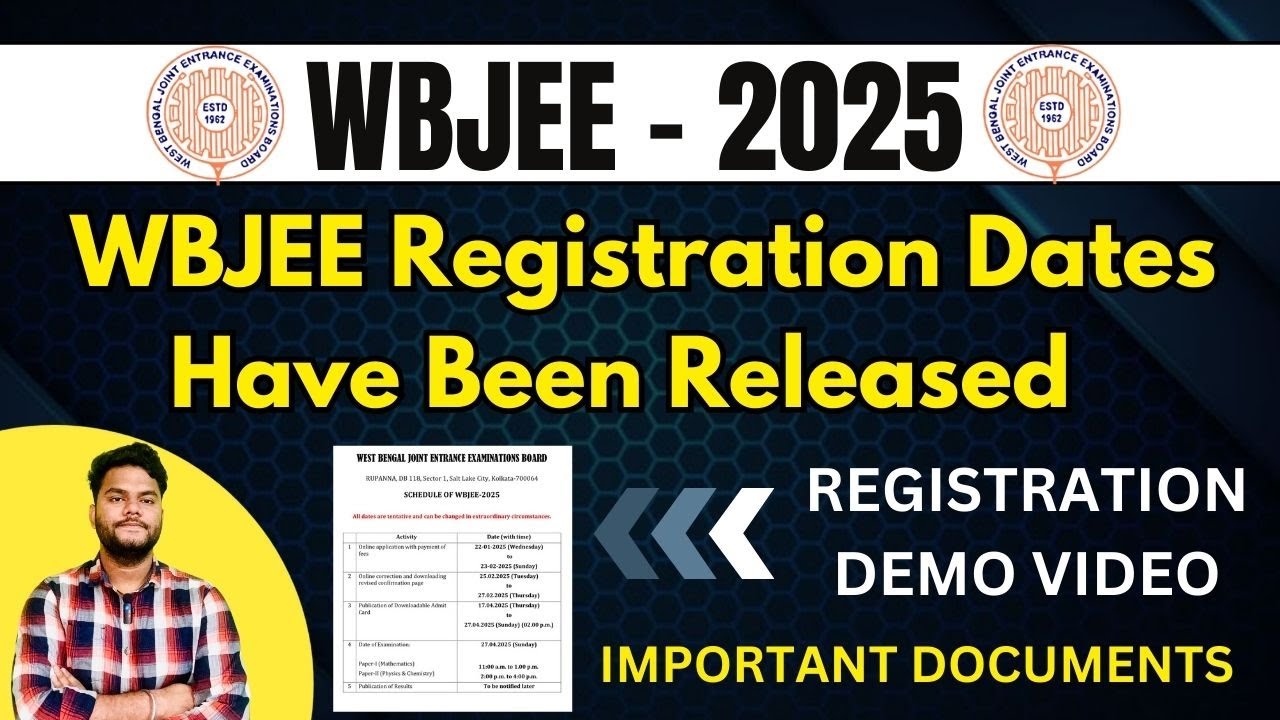 WBJEE 2025 REGISTRATION STEP BY STEP PROCESS 🚨 | WBJEE FORM FILL UP ...