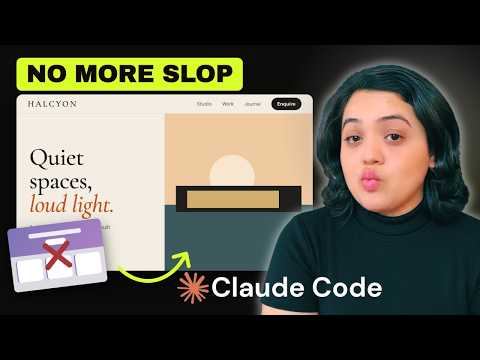How I build insanely beautiful websites with Claude Code