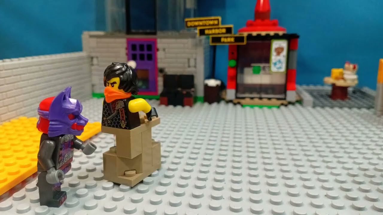 LEGO NINJAGO Dragons Rising Earth Ninja Cole VS Wolf Mask Warrior Stopmotion