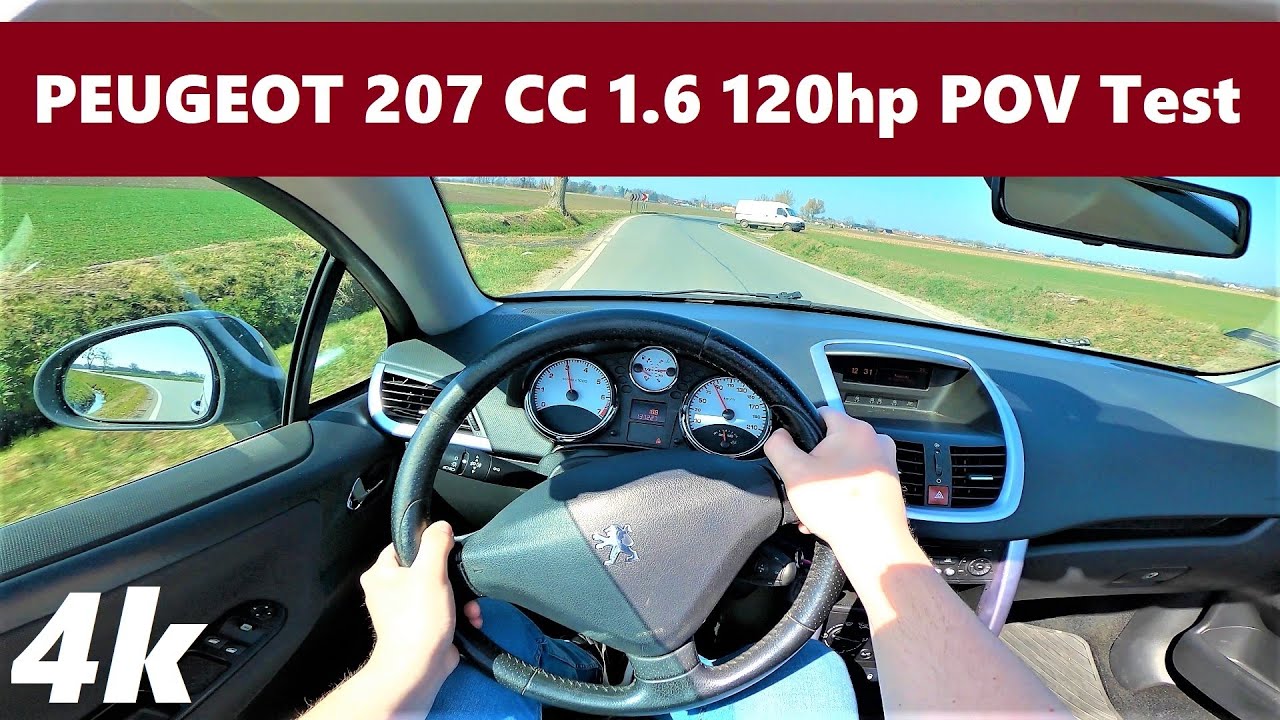  Update  Peugeot 207 CC (2008) 1.6 120KM POV DRIVE Acceleration 0-100 | Cabriolet | Best for Summer | 4K #20