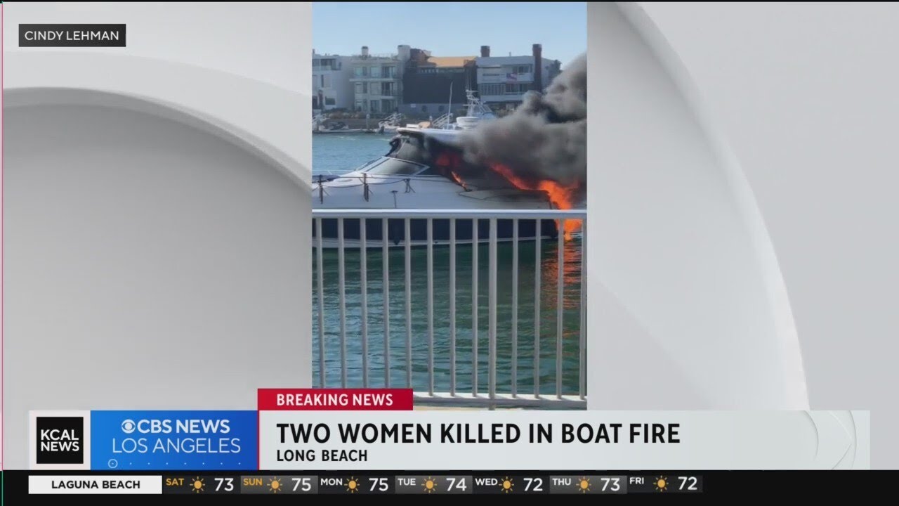 2 women dead in Long Beach boat fire - YouTube