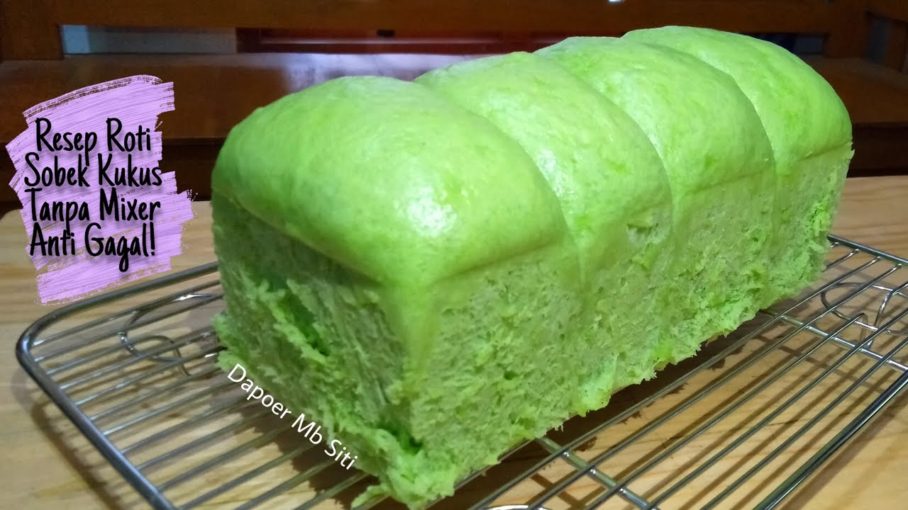 Resep Roti Sobek Kukus Tanpa Mixer Anti Gagal Roti Sobek Pandan Isi Coklat Youtube
