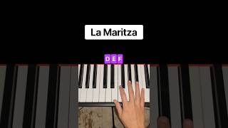 La Maritza PIANO TUTORIAL of the chorus melody