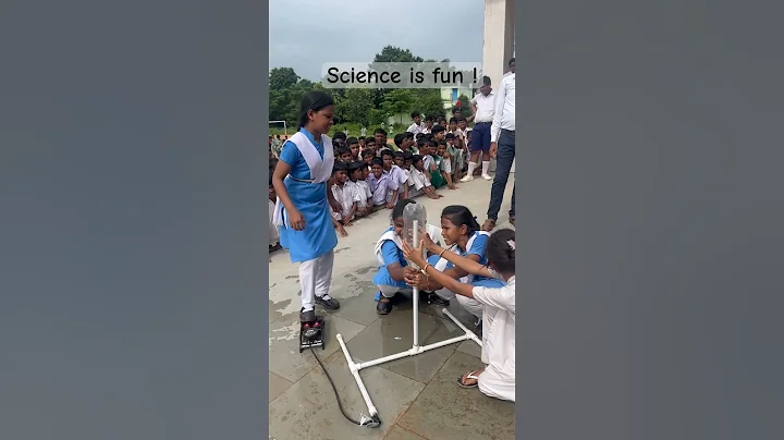 Science is fun when you learn by doing. Water rocket made and launched by kids 🚀  Girls in STEM
