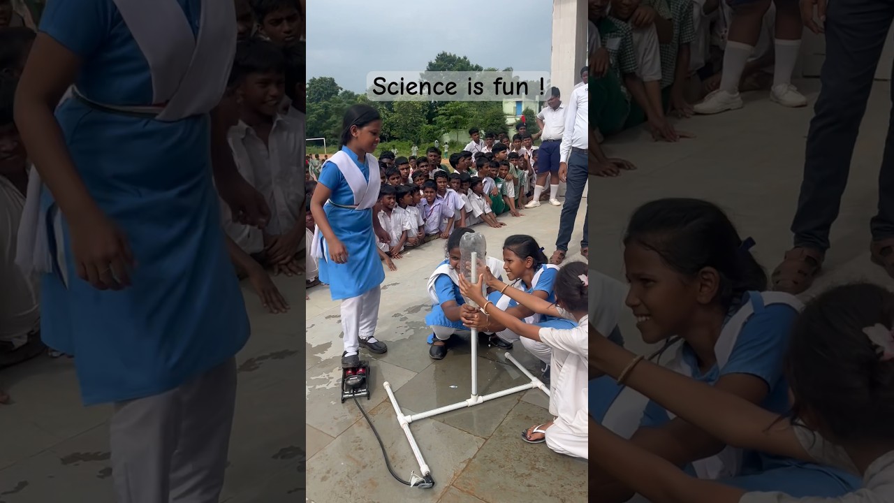Science is fun when you learn by doing. Water rocket made and launched by kids π Girls in STEM