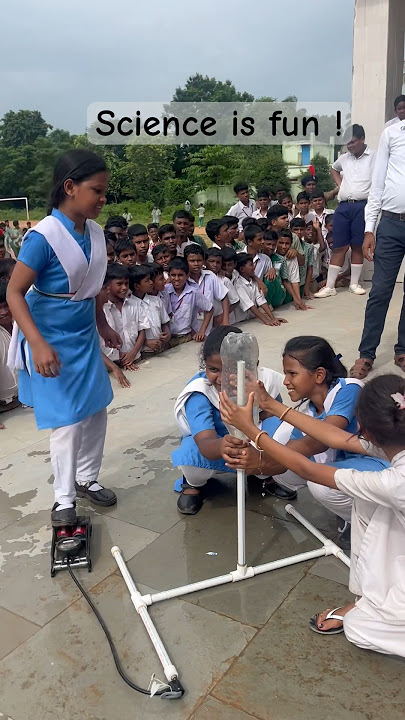 Science is fun when you learn by doing. Water rocket made and launched by kids 🚀  Girls in STEM