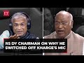 Rs dy chairman harivansh narayan singh on why he switched off mallikarjun kharges mic