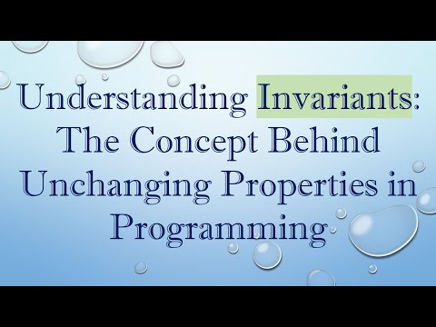 Understanding Invariants: The Concept Behind Unchanging Properties in Programming