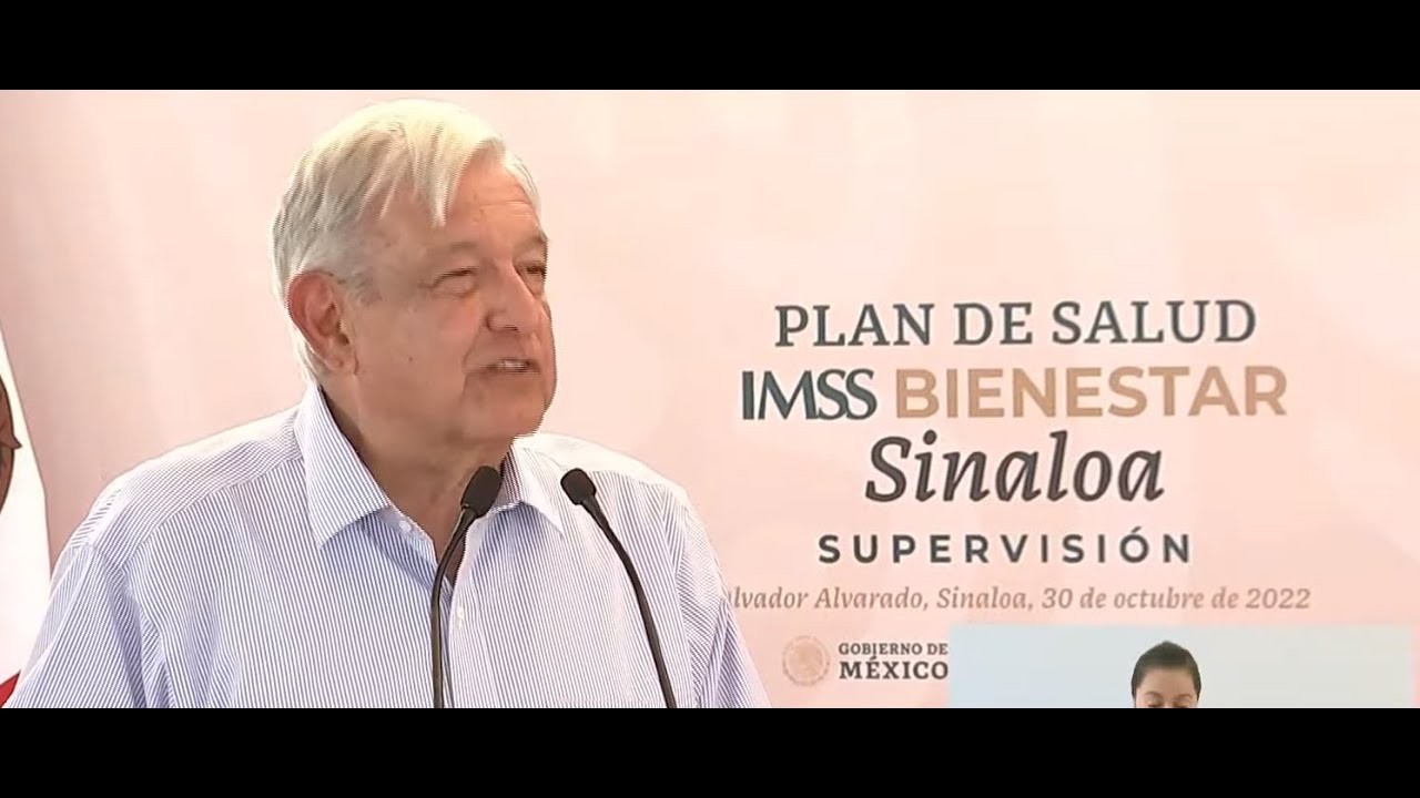 AMLO EN VIVO DESDE SINALOA PLAN DE SALUD IMSS BIENESTAR #envivo - YouTube