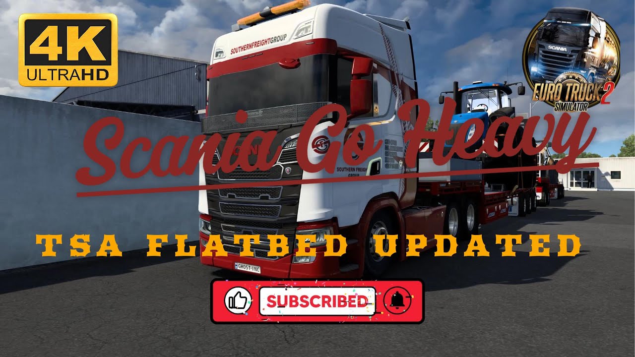 Scania Co Heavy Haul Beast 🚛💪 | TSA Flatbed Update 1.57 | ETS2 4K Ultra HD