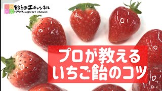 プロが教えるイチゴ飴の綺麗な作り方　温度やコツ、4種のイチゴの違いの解説付き　ASMR