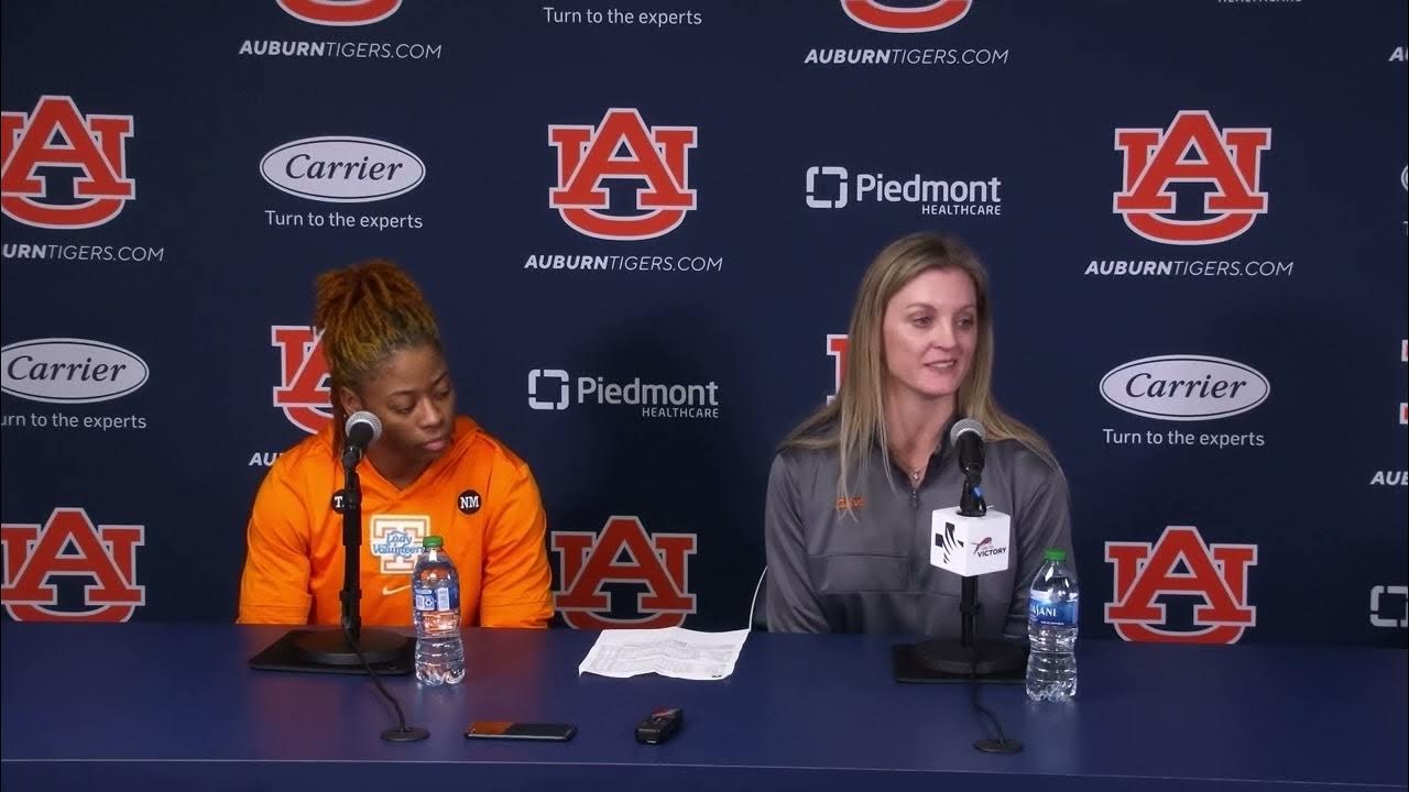 Lady Vols Coach Kellie Harper, Jasmine Powell postgame vs. Auburn