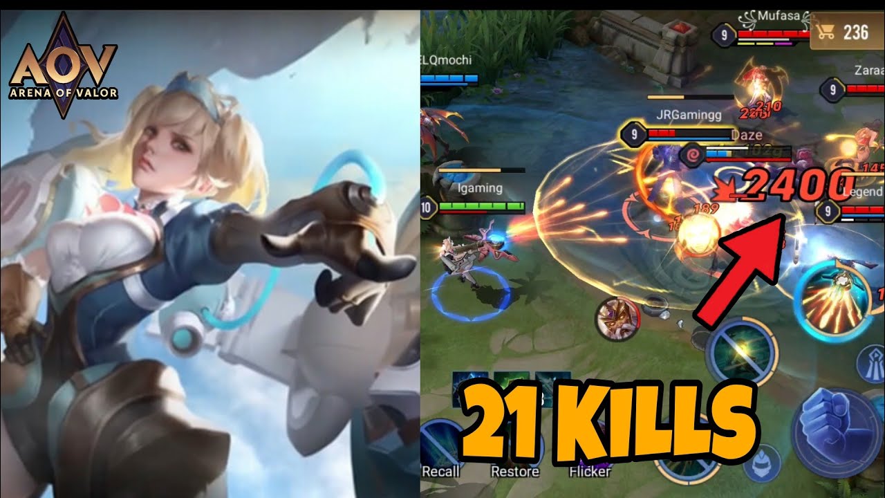 Capheny broken damage | AoV | 傳說對決 | RoV | Liên Quân Mobile | 펜타스톰 ...