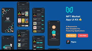 NFT Marketplace HTML5 Website Template & Mobile App UI Kit | Launch Your NFT Platform Today! screenshot 1