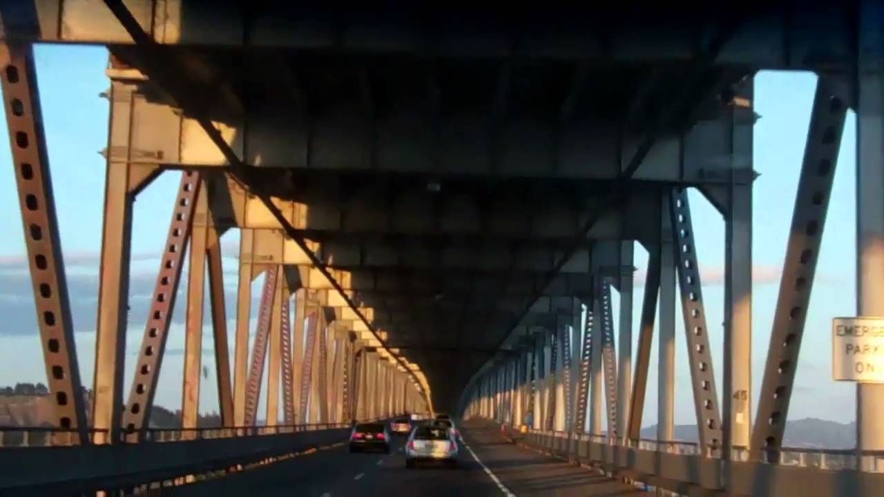 San Quentin and San Rafael bridge with San Francisco in the YouTube