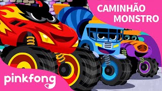 Corrida dos Caminhões Monstros | Canções de Caminhão Monstro | Pinkfong Canções para crianças