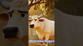 गाय और बंदर की कहानी, #ViralStory #AnimalFriendship #DesiStory #EmotionalStory #ShortsIndia