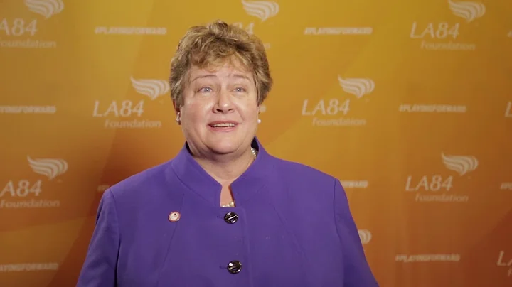 Deborah McFadden at the LA84 Summit on athlete act...