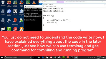 Compiling from Windows terminal using gcc