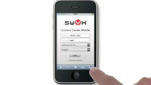 Swyx contact center mobile integreert uw iPhone (Engelstalig)