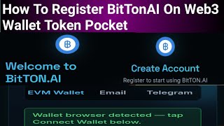 How To Register BitTonAI On Web3 Wallet Token Pocket  screenshot 5