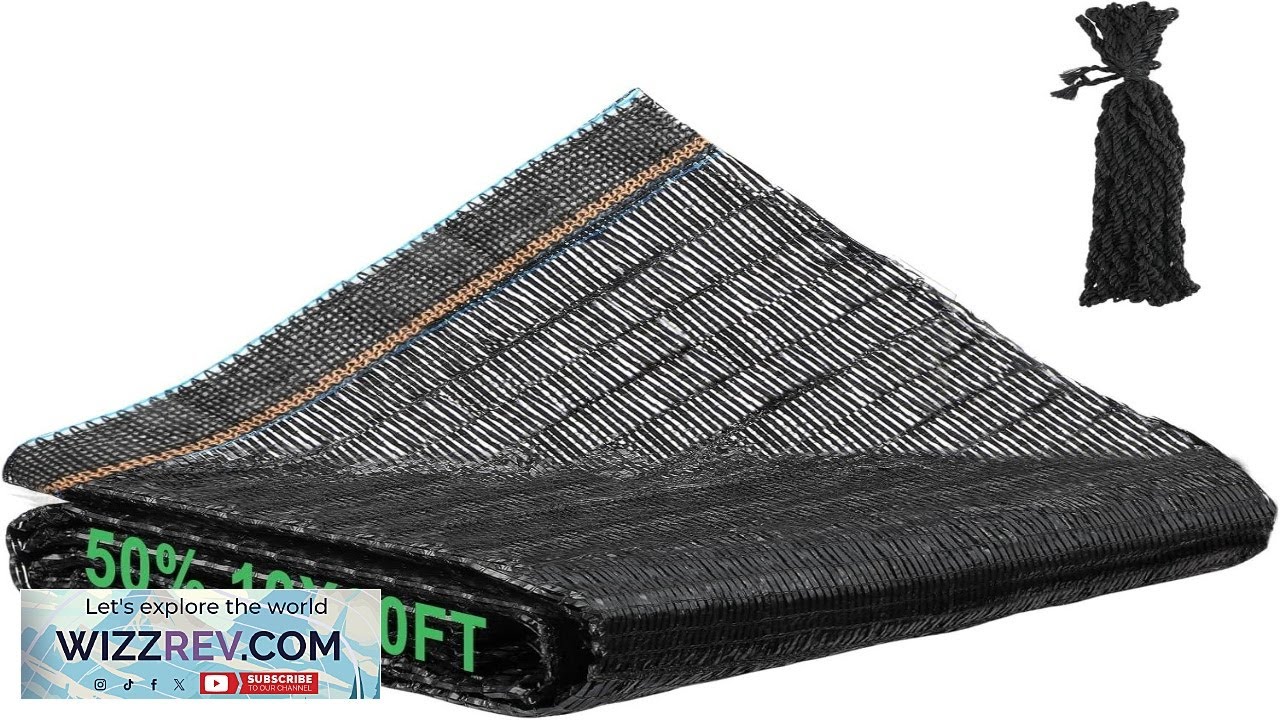 Cuttable Shade Cloth for Garden 10x20FT 50% UV Resistant Mesh Tarp Review