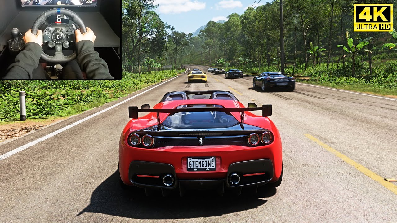 Ferrari J50 VS Hypercars - Forza Horizon 5 | Logitech G923