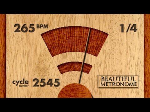 265-bpm-1/4-wood-metronome-hd