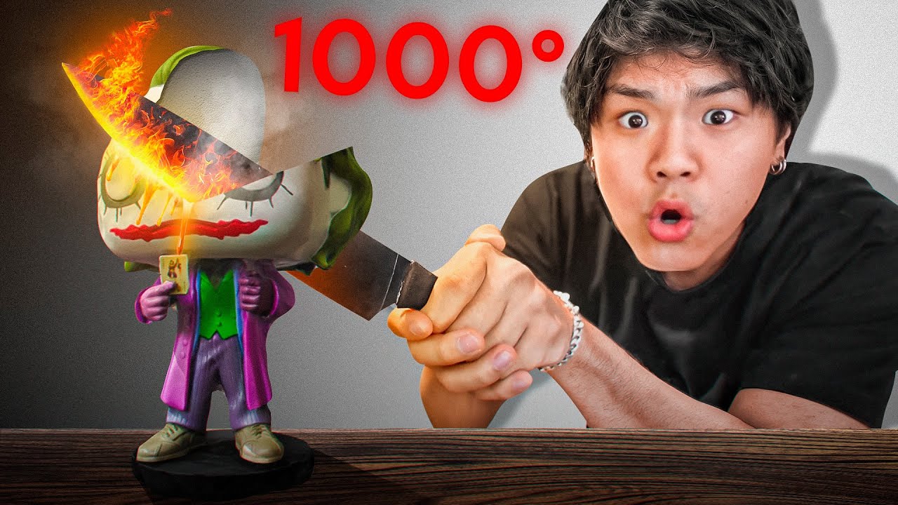CORTANDO COSAS CON CUCHILLO A 1000°