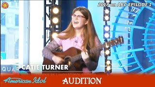 catie turner (with a c) 17 y.o. sings 20th century machine audition american idol 2018 episode 1