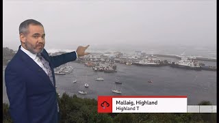 Weather images -  Storm Floris hits - *headlines and images (UK) 4/Aug/2025