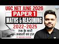 UGC NET Paper 1 June 2026 | Paper 1 Maths & Reasoning PYQs 2022-2025 | UGC NET Paper 1 | Abhishek