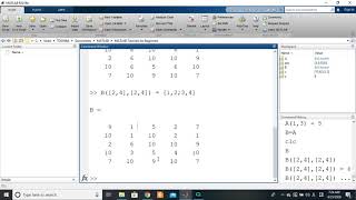 MATLAB 5.19. Arrays - Indexing (substitution)