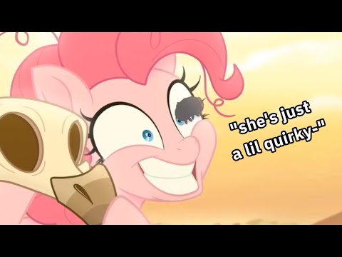 mini compilation: Pinkie Pie being unhinged in the My Little Pony Movie for a minute
