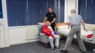 Fitting a Sling in a Chair Using a Tubular Slide Sheet