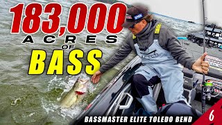 183,000 Acres of GIANT BASS  Bassmaster Elite Toledo Bend (Tournament)  UFB S4 E06