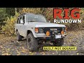 My 1987 hj60 toyota landcruiser  rig rundown  build walk around