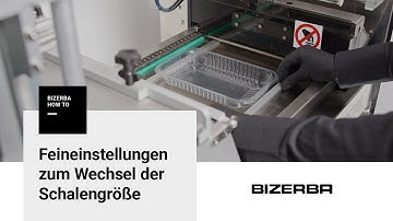 Bizerba How-To: Feineinstellungen zum Ändern der Schalengröße beim TPC15