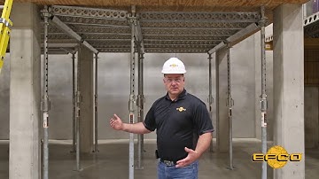 Releasing Heavy Loads on Elevated Concrete with EFCO DECK® Shoring Formwork