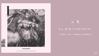 태연 (TAEYEON) - U R [Acoustic Inst / Acoustic MR / Piano MR]