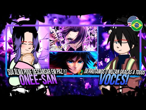 🇺🇸🇧🇷 2 em 1 Hashiras 𝙍𝙚𝙖𝙜𝙞𝙣𝙙𝙤 Ao Rap Meu Veneno - DYA & Águas Passadas - Basara
