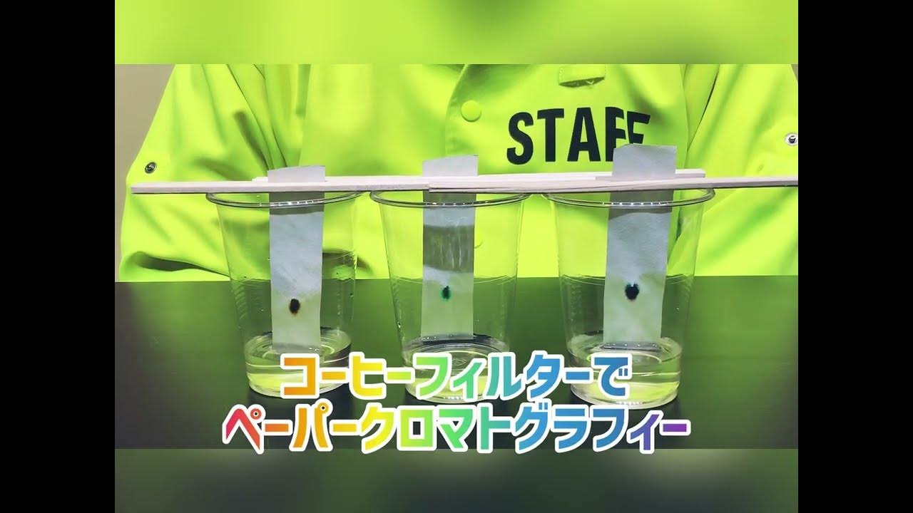 コーヒーフィルターでペーパークロマトグラフィー YouTube
